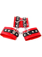 ＳＭ同時拘束　手枷・足枷（レッド）